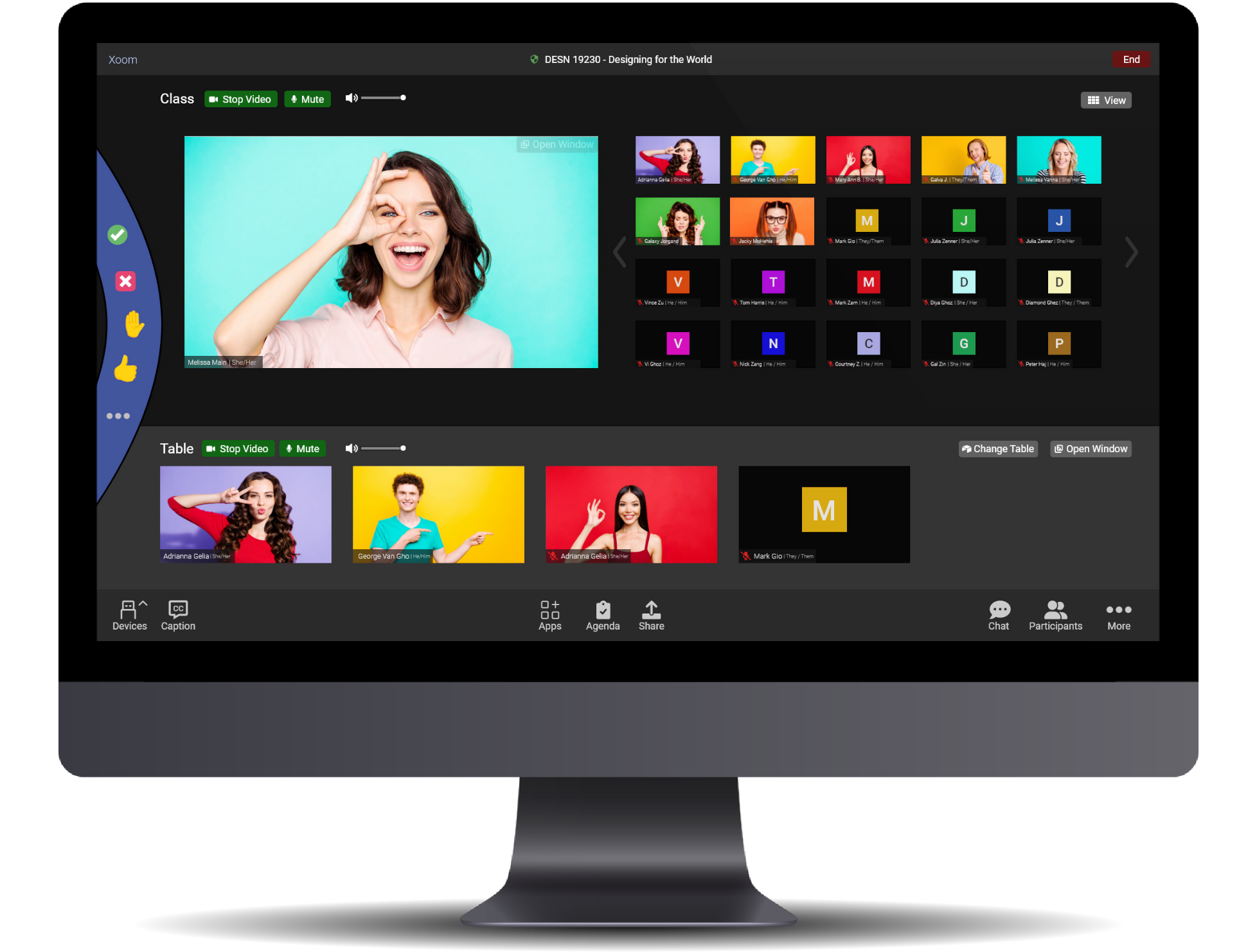 Showing how this may look on a iMac computer