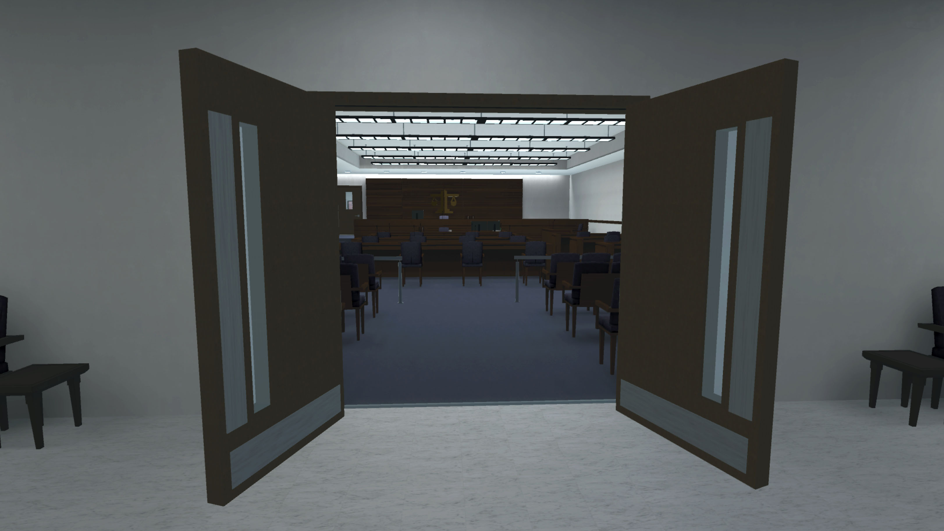 Virtual courtroom environment — view 3